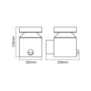 OSRAM LED-anturilla varustettu ulkoseinälamppu ENDURA STYLE CYLINDER, ...