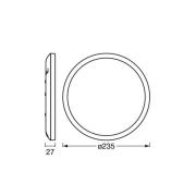 OSRAM LED-kattovalaisin ORBIS ULTRA SLIM, valkoinen, Ø 24 cm, himmenne...