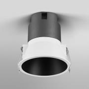 OSRAM LED-upotettava spotti TWIST, valkoinen/musta 840 Ø 9,3 cm metall...