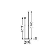 OSRAM lattiavalaisin DECOR STICK, beige, korkeus 146 cm, 2 x E27