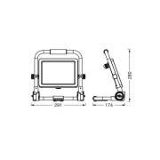 OSRAM LED-työvalaisin VALUE, 50 W, musta, IP65, 6 500 K