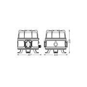 OSRAM LED-työvalaisin VALUE 360°, musta, IP54-pistorasia