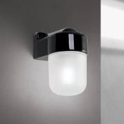 Seinävalaisin Ostia, musta, keraaminen, lasi satiinipinnoitettu, E27