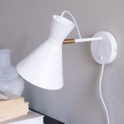 Dyberg Larsen seinävalaisin Cindy, valkoinen, metallia, leveys 20,5 cm