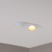 BEGA LED upotettava valaisin Studio Line, valkoinen/messinki, 2-valo.