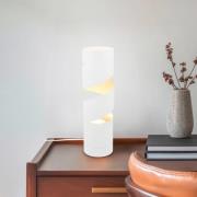 Stream pöytävalaisin, valkoinen, korkeus 35 cm, metalli, GU10