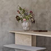 AYTM Uva-maljakko, Ø 20 cm, kyyhkynharmaa, lasi, suupuhallettu