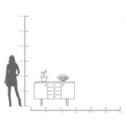 KARE Concha koristeellinen maljakko, korkeus 29 cm, valettu kivi, beig...