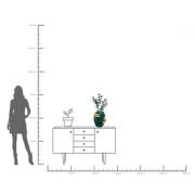 KARE Chameleon Jack Fruit maljakko, vihreä/kulta, polyresiini