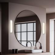 Kylpyhuoneen LED-seinälamppu Pil, kromivärinen, leveys 35 cm, muovi