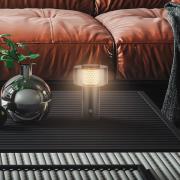 LED-akkupöytälamppu Brilo unplugged Gila, kulta/musta 21 cm