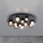 PURE LED-kattovalaisin Popup, harmaa/savuharmaa, Ø 60 cm, 11-lamppuine...