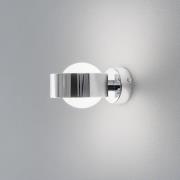 Seinävalaisin Mado, teräs kromivärinen, lasi opaali, 1-lamppuinen