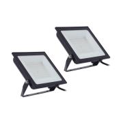 Prios LED-kohdevalaisin ulos Maikel, 100 W, metalli, 2 kpl