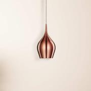 Värikäs riippuvalaisin Ø 12 cm, vaaleanpunainen metalliväri