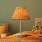 OSRAM pöytälamppu Decor Raffia, 1-lamppuinen, rafia, luonnonväri, E27