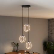 OSRAM LED-riippuvalo Decor Circle, 3-lamppuinen, pyöreä, CCT, musta
