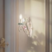 Florina-seinävalaisin kukkakoristeella, 1-lamppuinen