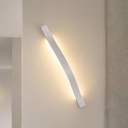 Lindby LED-seinävalaisin Alvon, hopea, korkeus 50 cm, metalli