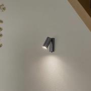 Seinäkohdevalaisin FOURTY, tummanharmaa, korkeus 17 cm, metalli, GU10