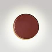 MARSET LED-seinälamppu Caramel, ruskea, Ø 22 cm, TRIAC, lasi