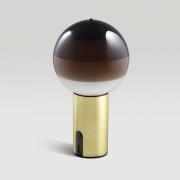 MARSET Akku-pöytälamppu Dipping Light, ruskea/messinki, himmennettävä