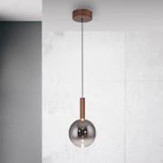 Paul Neuhaus LED-riippuvalaisin Bowl, Ø 20 cm, ruskea/harmaa