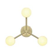 Contina-kattovalaisin, messinkivärinen, Ø 48 cm, metalli/lasi