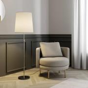 Lucande lattiavalaisin Pordis, 155cm, kromi, valkoinen, metalli, tekst...