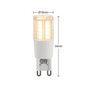Arcchio LED tappilamppu, G9, 4,5 W, kirkas, 3000 K, himmennettävä