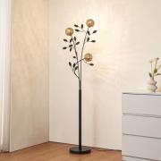 Lucande Evory lattiavalaisin, 160 cm, 3-valo, musta/kulta, G9