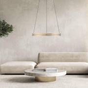 LED-riippuvalaisin PURE E-Loop, norsunluunvalkoinen kulta, Ø 70 cm, al...