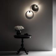 Knikerboker LED-seinävalaisin Pois, valkoinen, Ø 25 cm, himmennettävä