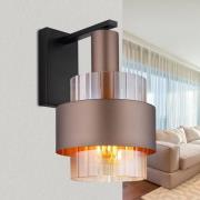 Milley seinälamppu, korkeus 30 cm, pronssinvärinen, metallia