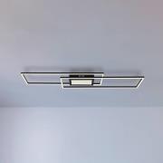 Saunders LED-kattovalaisin, pituus 96 cm, musta, 3D-efekti