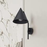 Seinävalaisin Cono, 1-lamppuinen, musta, E27