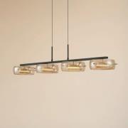 Lucande LED-riippuvalaisin Martis, keltainen, 4-lamppuinen, himmennett...