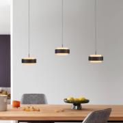 SCHÖNER WOHNEN LED-riippuvalaisin Elmo, musta, 3-lamppuinen, 3000 K