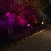 Hama Smart LED-maapiikkikohdevalo, musta WLAN, IP65 RGBW himmennettävä