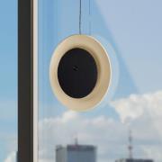 LED-akkukäyttöinen pöytävalaisin Solan, musta/beige, aurinkoenergia, I...