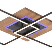 LED-kattovalaisin Panama M Plus, tammi/musta, pituus 61 cm