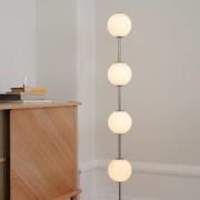 UMAGE LED-lattiavalo Audrey, teräksenvärinen, korkeus 128 cm, 4-lamppu...