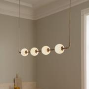 UMAGE LED-riippuvalaisin Audrey LINEAR, messinki, 118 cm, 4-lamppuinen...