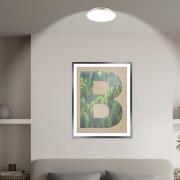 LED-kattovalaisin Kaida mattanikkeli, Ø 30 cm, energiatehokkuusluokka ...