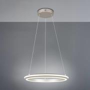 LED-riippuvalaisin Amador, Ø 45 cm, nikkelivärinen, metalli, CCT