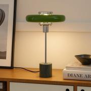 Lindby pöytävalaisin Branford, retro, vihreä, metalli/marmori