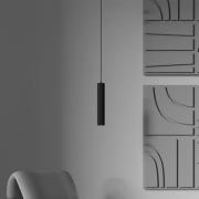 Riippuvalaisin Calipso, musta, Ø 5,6 cm, metalli, GU10