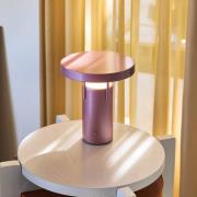 HÜBSCH LED-akkukäyttöinen pöytälamppu BringMe Mini, vaaleanpunainen