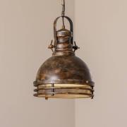 Saglam riippuvalaisin, 1-lamppuinen, vanha messinki, Ø 30 cm, metalli