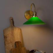 PR Home seinävalaisin August, kullanvärinen/vihreä, korkeus 25 cm, E27